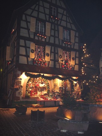 Lumières de Noël en Alsace, à Kaisersberg